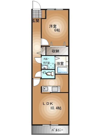 江曽島駅 徒歩12分 3階の物件間取画像